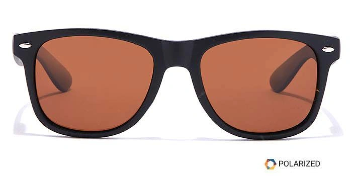 ELITE by Coolwinks S15A5469 Brown Polarized Retro Square Sunglasses for Men and Women-