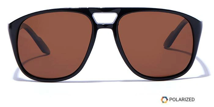 ELITE by Coolwinks S15A5493 Brown Polarized Retro Square Sunglasses for Men and Women-