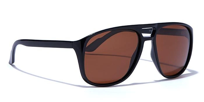 ELITE by Coolwinks S15A5493 Brown Polarized Retro Square Sunglasses for Men and Women-BROWN-2