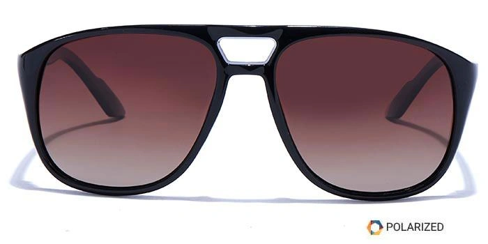 ELITE by Coolwinks S15A5500 Brown Polarized Retro Square Sunglasses for Men and Women-