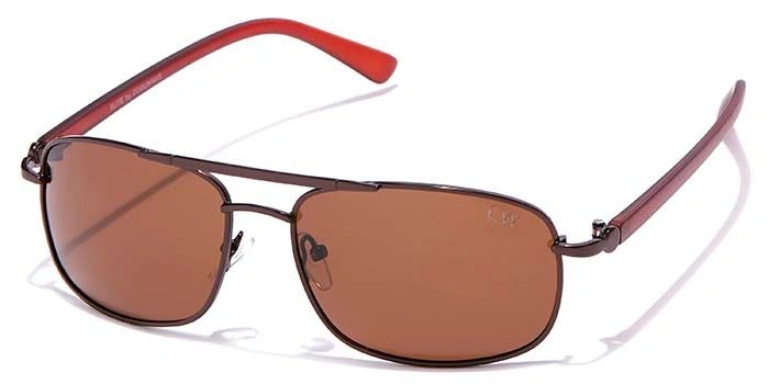 Elite by Coolwinks S15A6478 Brown Polarized Retro Square Sunglasses for Men and Women-BROWN-1