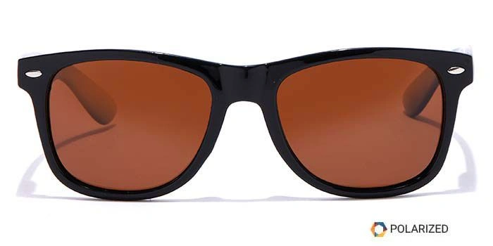 ELITE by Coolwinks S15B5469 Brown Polarized Retro Square Sunglasses for Men and Women-