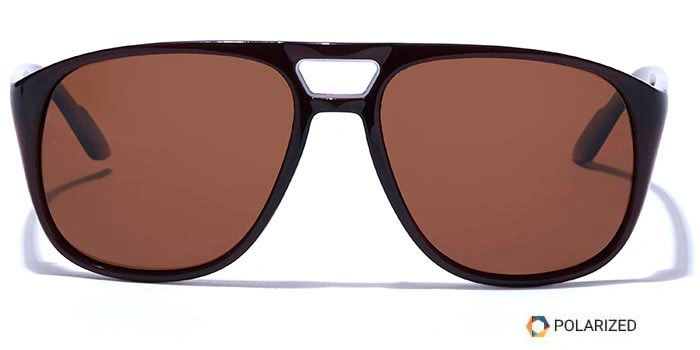 ELITE by Coolwinks S15C5493 Brown Polarized Retro Square Sunglasses for Men and Women-