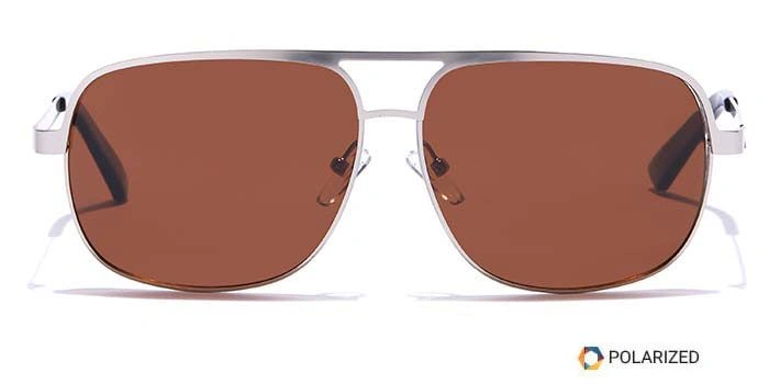 ELITE by Coolwinks S15A5399 Brown Polarized Wraparound Sunglasses for Men and Women-