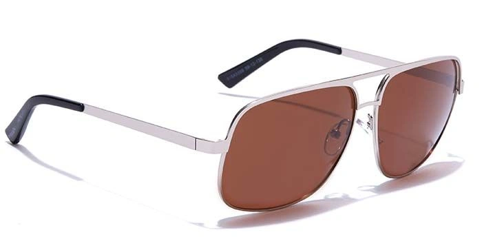 ELITE by Coolwinks S15A5399 Brown Polarized Wraparound Sunglasses for Men and Women-BROWN-2