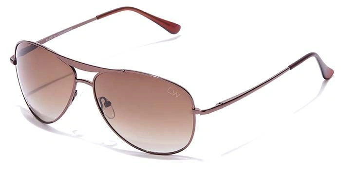 Elite by Coolwinks S15A6442 Brown Tinted Pilot Sunglasses for Men and Women-BROWN-1