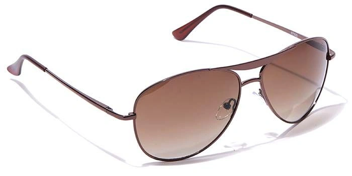 Elite by Coolwinks S15A6442 Brown Tinted Pilot Sunglasses for Men and Women-BROWN-2