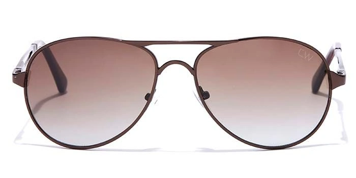 Elite by Coolwinks S15A6500 Brown Tinted Pilot Sunglasses for Men and Women-