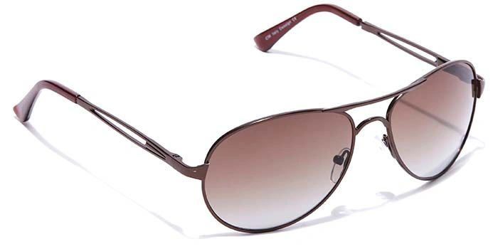 Elite by Coolwinks S15A6500 Brown Tinted Pilot Sunglasses for Men and Women-BROWN-2