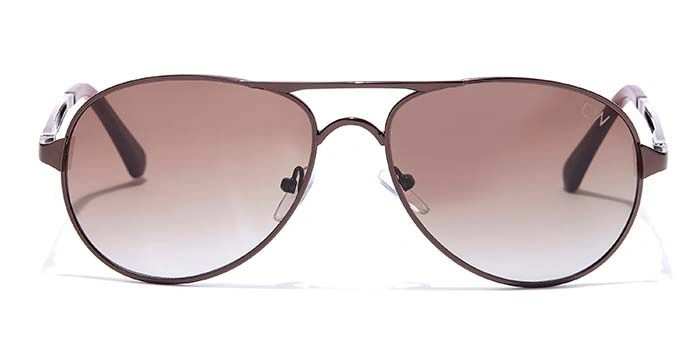 Elite by Coolwinks S15B6482 Brown Tinted Pilot Sunglasses for Men and Women-