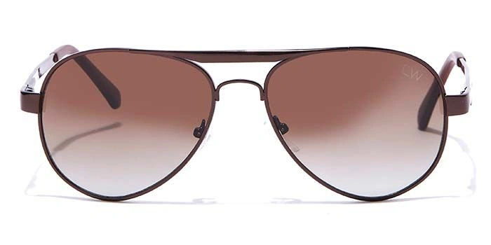 Elite by Coolwinks S15B6484 Brown Tinted Pilot Sunglasses for Men and Women-