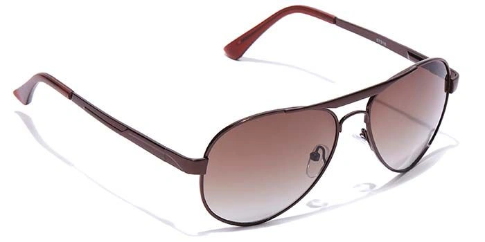 Elite by Coolwinks S15B6484 Brown Tinted Pilot Sunglasses for Men and Women-BROWN-2