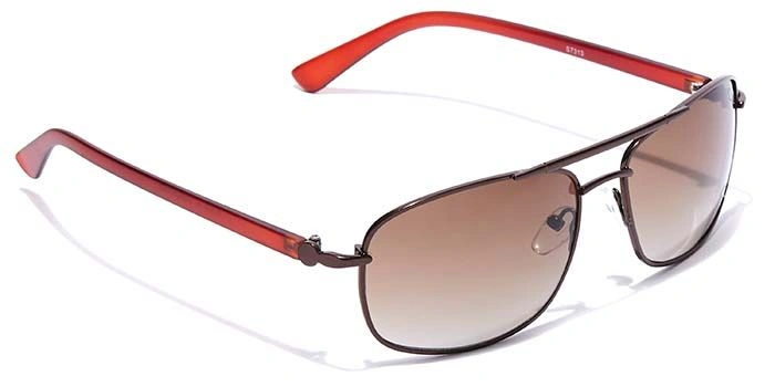 Elite by Coolwinks S15B6503 Brown Tinted Pilot Sunglasses for Men and Women-BROWN-2