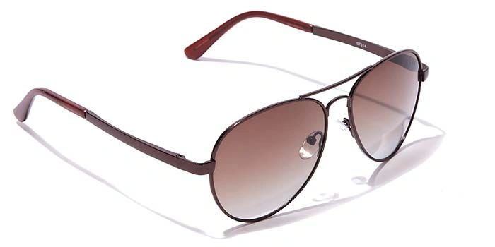 Elite by Coolwinks S15B6505 Brown Tinted Pilot Sunglasses for Men and Women-BROWN-2