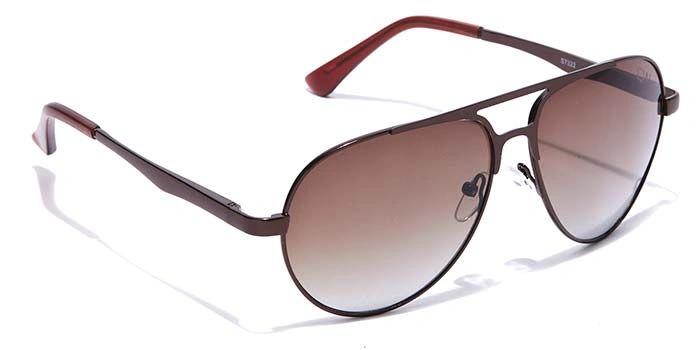 Elite by Coolwinks S15C6441 Brown Tinted Pilot Sunglasses for Men and Women-BROWN-2