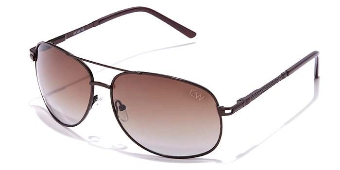 Elite by Coolwinks S15C6511 Brown Tinted Pilot Sunglasses for Men and Women-BROWN-1