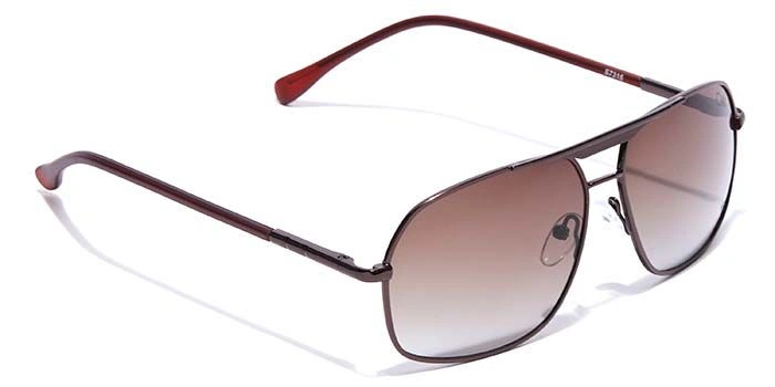 Elite by Coolwinks S15B6448 Brown Tinted Retro Square Sunglasses for Men and Women-BROWN-2