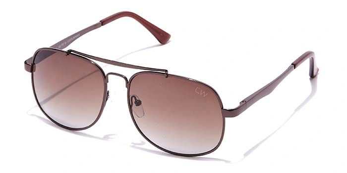 Elite by Coolwinks S15B6459 Brown Tinted Retro Square Sunglasses for Men and Women-BROWN-1