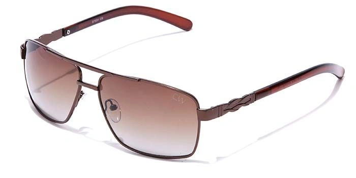 Elite by Coolwinks S15B6466 Brown Tinted Retro Square Sunglasses for Men and Women-BROWN-1