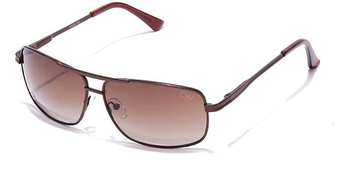 Elite by Coolwinks S15B6468 Brown Tinted Retro Square Sunglasses for Men and Women-BROWN-1