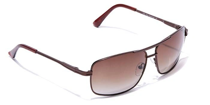 Elite by Coolwinks S15B6468 Brown Tinted Retro Square Sunglasses for Men and Women-BROWN-2