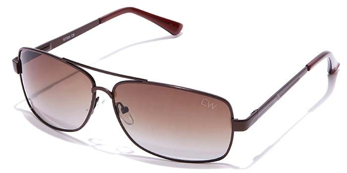 Elite by Coolwinks S15B6470 Brown Tinted Retro Square Sunglasses for Men and Women-BROWN-1