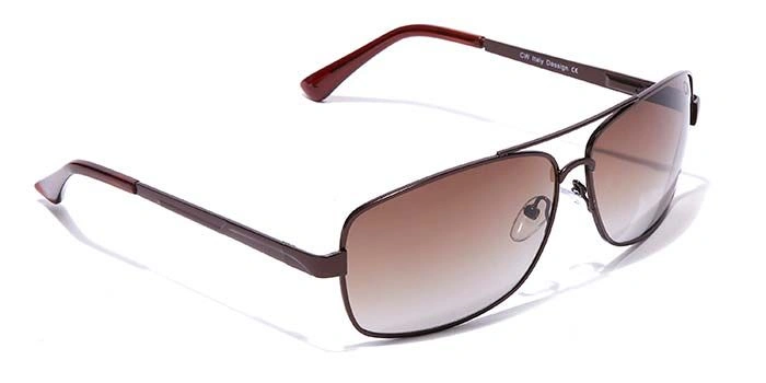 Elite by Coolwinks S15B6470 Brown Tinted Retro Square Sunglasses for Men and Women-BROWN-2