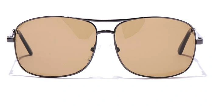 ELITE by Coolwinks S15C5336 Brown Tinted Retro Square Sunglasses for Men and Women-