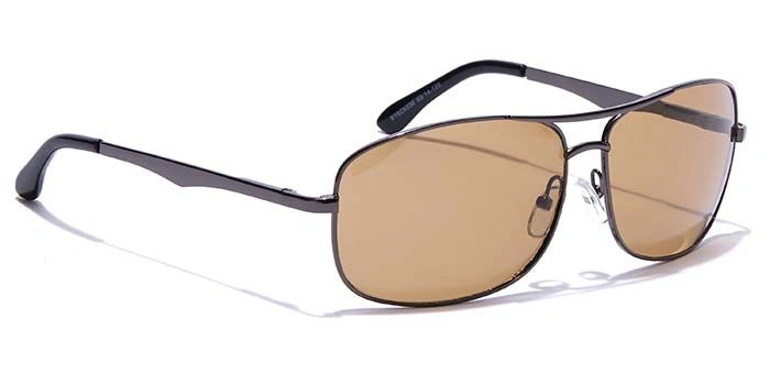 ELITE by Coolwinks S15C5336 Brown Tinted Retro Square Sunglasses for Men and Women-BROWN-2