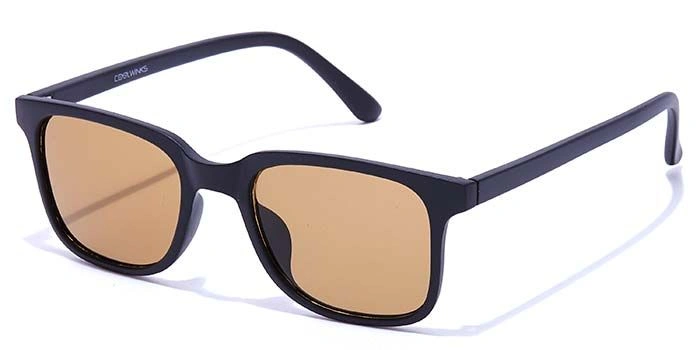 ELITE by Coolwinks S15C5363 Brown Tinted Retro Square Sunglasses for Men and Women-BROWN-1