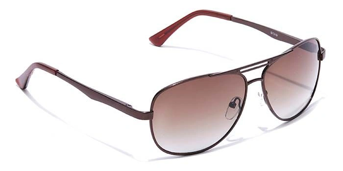 Elite by Coolwinks S15C6451 Brown Tinted Retro Square Sunglasses for Men and Women-BROWN-2