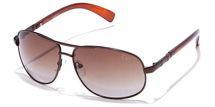 Elite by Coolwinks S15C6509 Brown Tinted Retro Square Sunglasses for Men and Women-BROWN-1