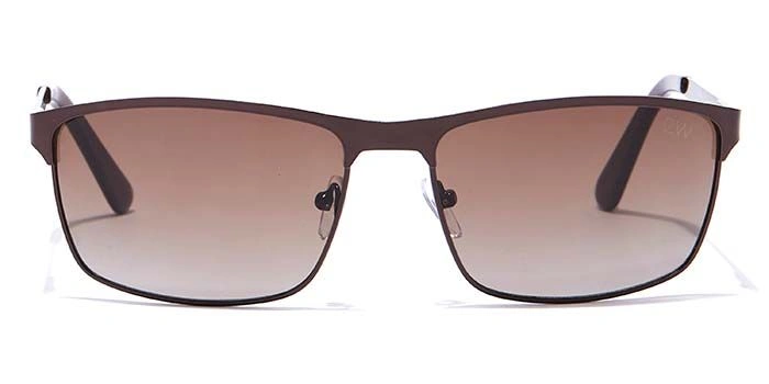 Elite by Coolwinks S15A6445 Brown Tinted Wraparound Sunglasses for Men and Women-