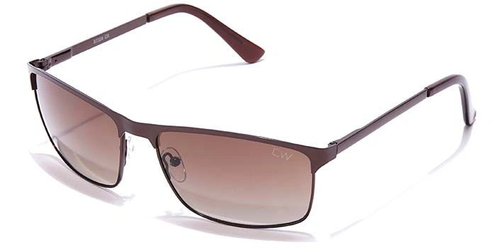 Elite by Coolwinks S15A6445 Brown Tinted Wraparound Sunglasses for Men and Women-BROWN-1