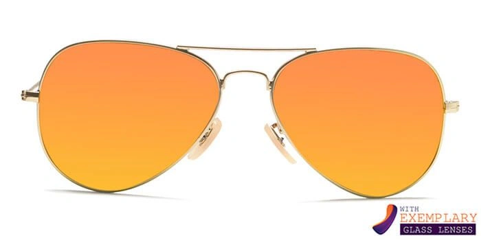 ELITE by Coolwinks S25B6300 Gold Mirror Pilot Sunglasses for Men and Women-