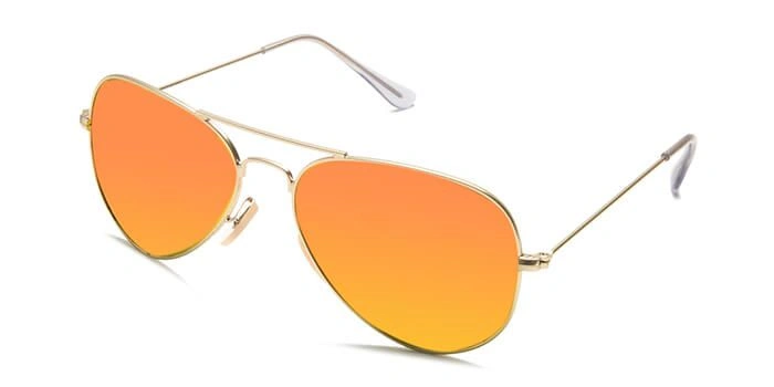 ELITE by Coolwinks S25B6300 Gold Mirror Pilot Sunglasses for Men and Women-MIRROR-1