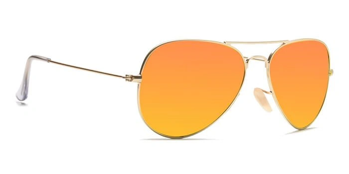 ELITE by Coolwinks S25B6300 Gold Mirror Pilot Sunglasses for Men and Women-MIRROR-2