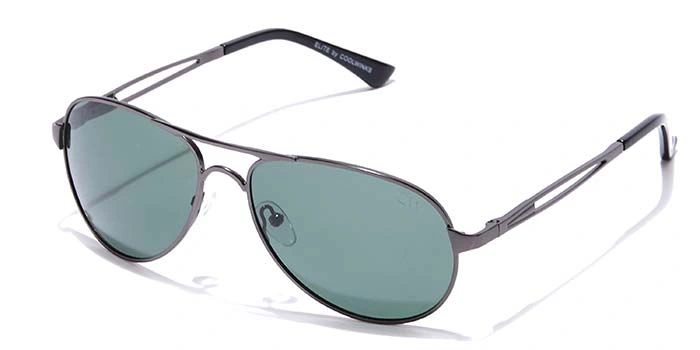 Elite by Coolwinks S35B6423 Green Polarized Pilot Sunglasses for Men and Women-GREEN-1