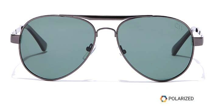 Elite by Coolwinks S35B6425 Green Polarized Pilot Sunglasses for Men and Women-