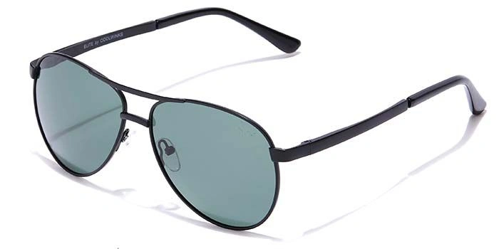 Elite by Coolwinks S35B6437 Green Polarized Pilot Sunglasses for Men and Women-GREEN-1