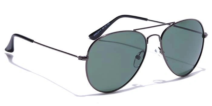 ELITE by Coolwinks S35C5414 Green Polarized Pilot Sunglasses for Men and Women-GREEN-2