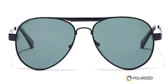 Elite by Coolwinks S35C6425 Green Polarized Pilot Sunglasses for Men and Women-