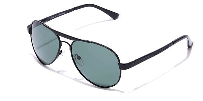 Elite by Coolwinks S35C6425 Green Polarized Pilot Sunglasses for Men and Women-GREEN-1