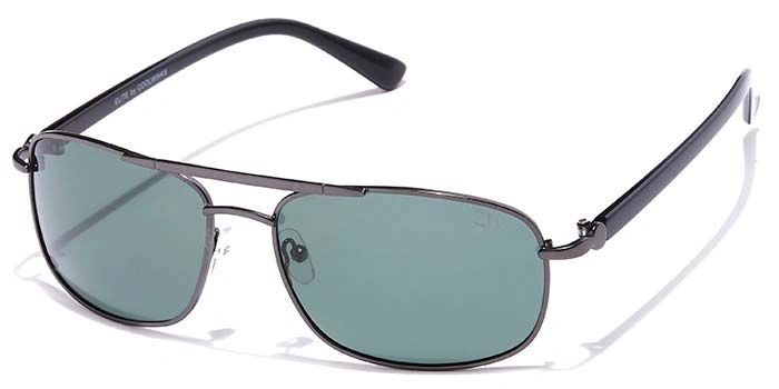 Elite by Coolwinks S35A6479 Green Polarized Retro Square Sunglasses for Men and Women-GREEN-1