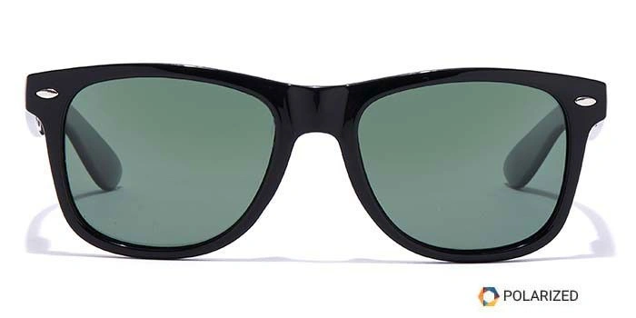 ELITE by Coolwinks S35B5470 Green Polarized Retro Square Sunglasses for Men and Women-