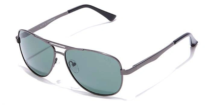 Elite by Coolwinks S35B6427 Green Polarized Retro Square Sunglasses for Men and Women-GREEN-1