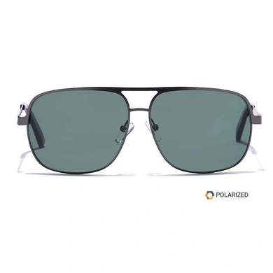 ELITE by Coolwinks S35C5400 Green Polarized Wraparound Sunglasses for Men  and Women - GREEN