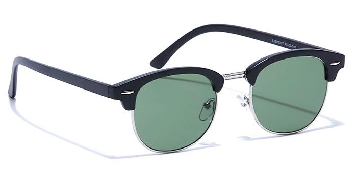 ELITE by Coolwinks S35B5307 Green Tinted Clubmaster Sunglasses for Men and Women-GREEN-2