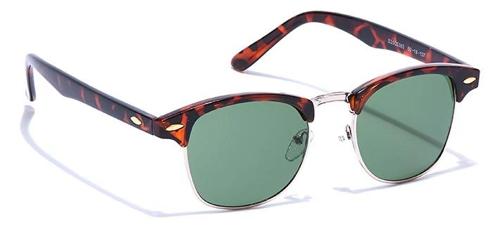 ELITE by Coolwinks S35C5385 Green Tinted Clubmaster Sunglasses for Men and Women-GREEN-2