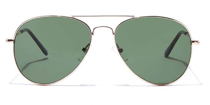 ELITE by Coolwinks S15B5297 Green Tinted Pilot Sunglasses for Men and Women-